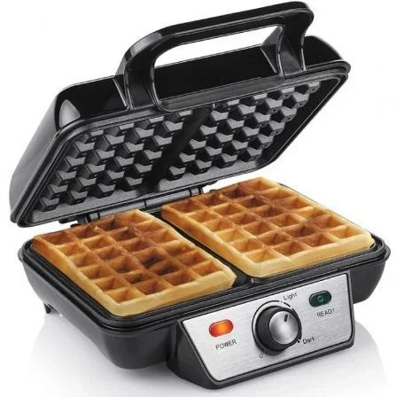 Tristar WF-2195 Gofrera para Gofres Belgas, 1000 W, 2 Gofres, Acero Inoxidable Negro Tristar WF-2195 Gofrera para Gofres Belgas, 1000 W, 2 Gofres, Acero Inoxidable Negro